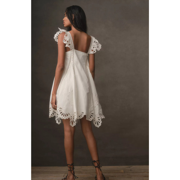 NWT Anthropologie Forever That Girl Lace Mini Dress - Large - Picture 3 of 5